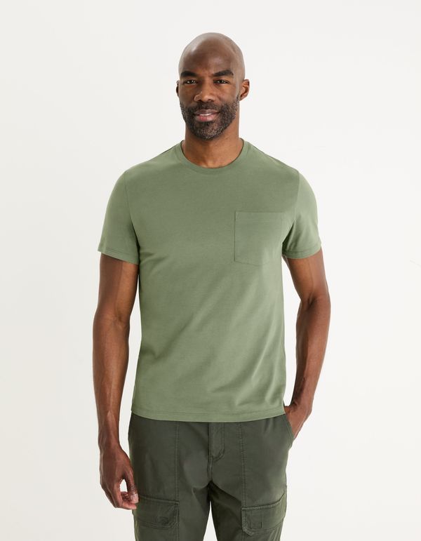 Celio Green men's basic T-shirt Celio Gepostel