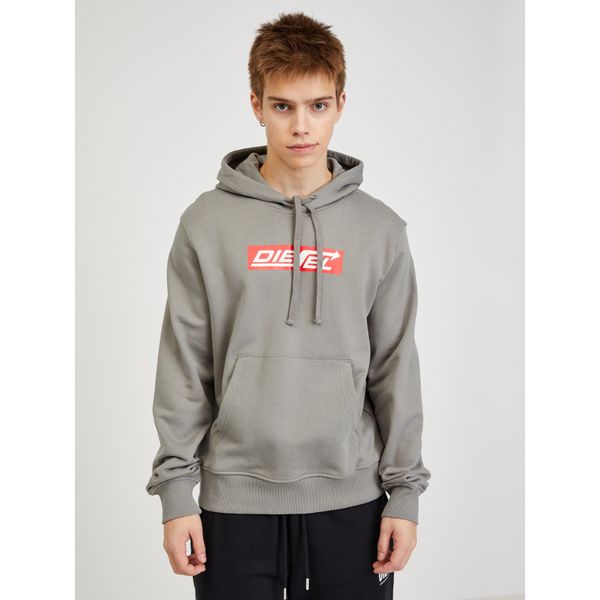 Diesel Green Mens Hoodie Diesel - Men