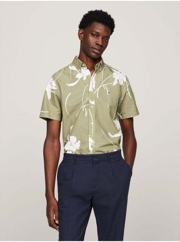 Tommy Hilfiger Green Men's Short Sleeve Shirt Tommy Hilfiger - Men