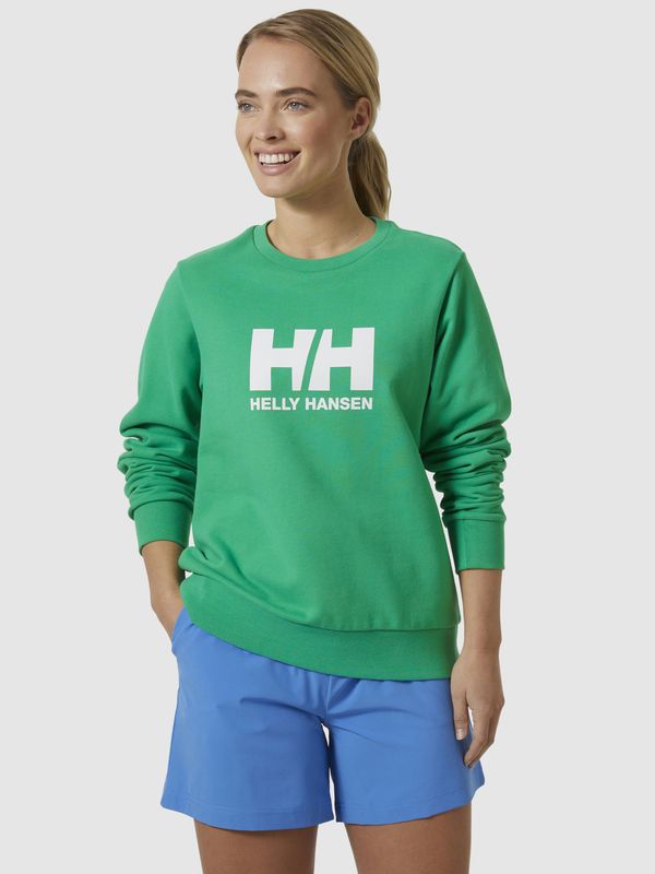 Helly Hansen Green women's sweatshirt HELLY HANSEN HH Logo Crew Sweat 2.0