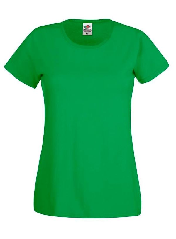 Fruit of the Loom Green Women's T-shirt Lady fit Original Fruit of the Loom