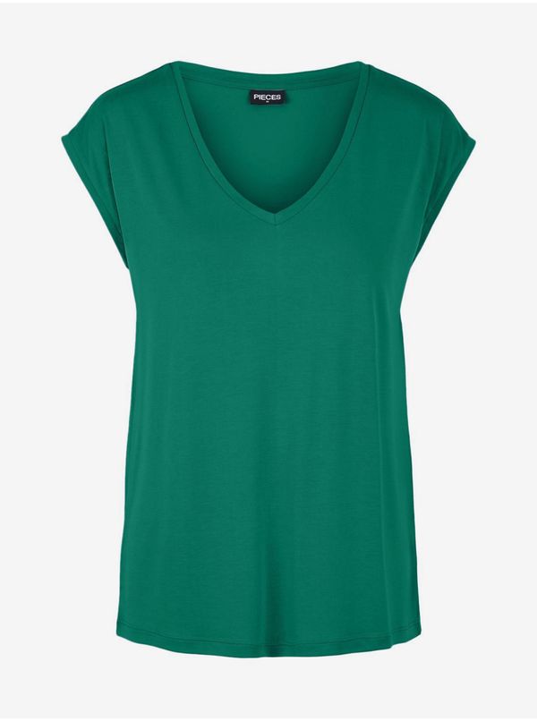 Pieces Green Women's T-Shirt Pieces Kamala - Women