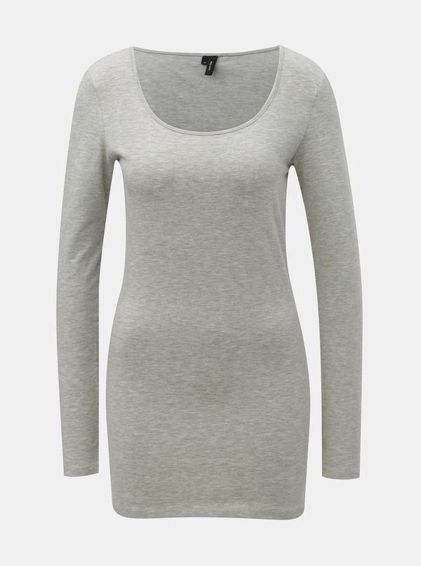 Vero Moda Grey Annealed Basic Long Sleeve T-Shirt VERO MODA Maxi
