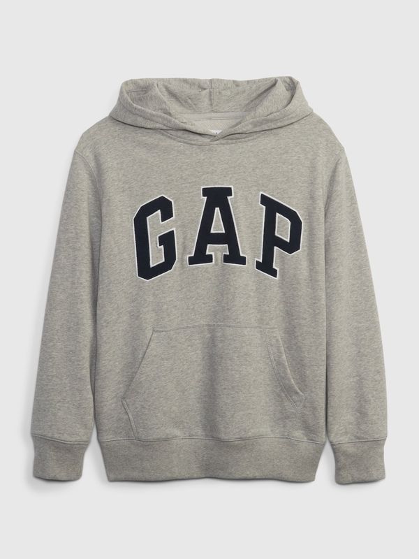 GAP Grey boys' sweatshirt campus logo GAP
