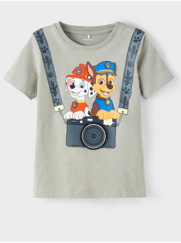 name it Grey boys' T-shirt with name it print Alexej - Boys