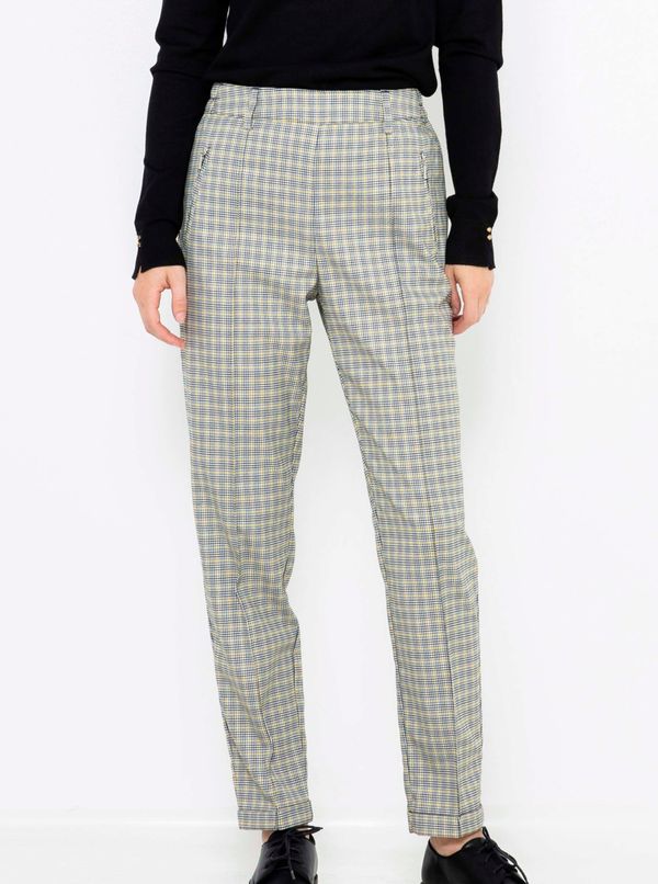 CAMAIEU Grey checkered trousers CAMAIEU - Ladies