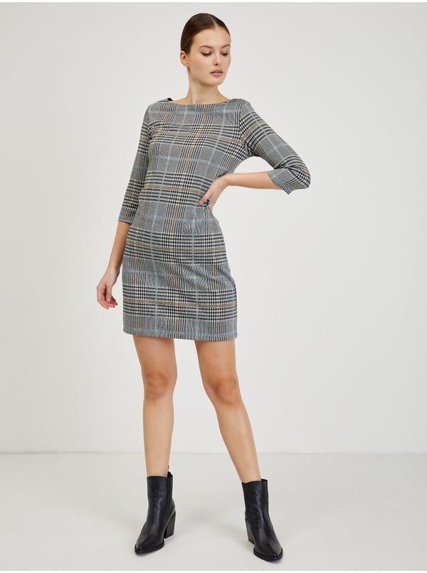 Orsay Grey ladies checkered dress ORSAY - Ladies