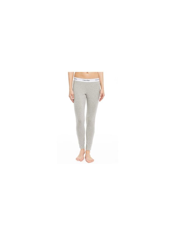 Calvin Klein Grey Leggings with White Wide Rubber Legging Pant Calvin Klein Jean - Women