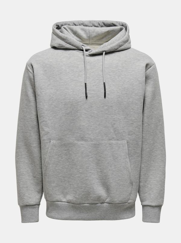 Only Grey Men's Hoodie ONLY & SONS Ceres - Men