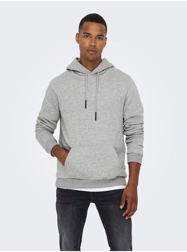 Only Grey men's hoodie ONLY & SONS Ceres - Men's