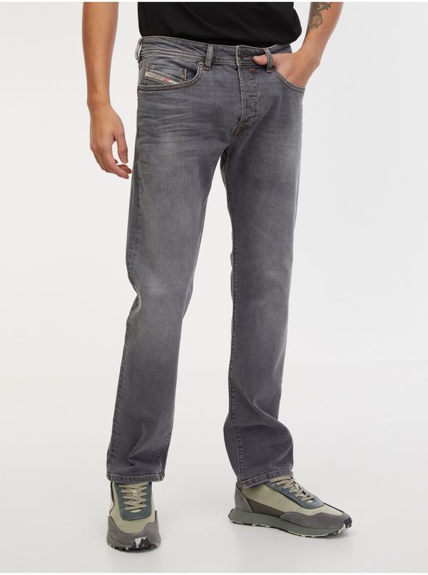 Diesel Grey Men's Straight Fit Diesel Buster Jeans - Men's