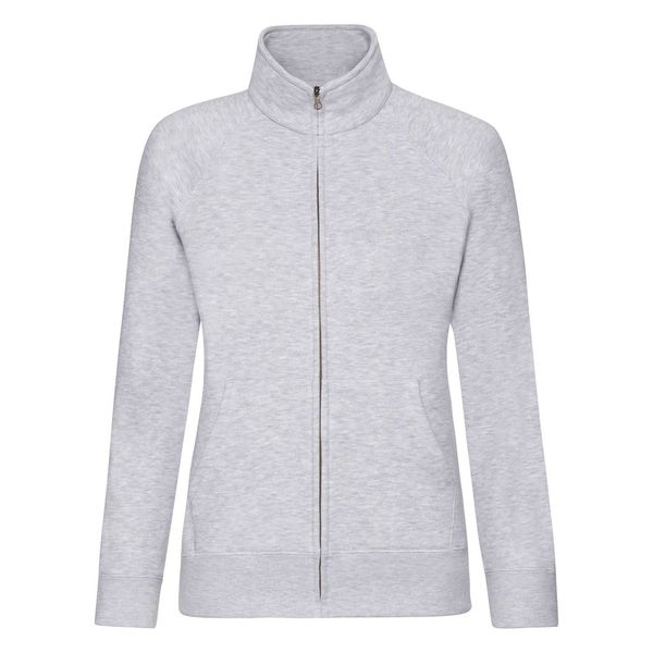 Fruit of the Loom Grey women's sweatshirt with stand-up collar Fruit of the Loom