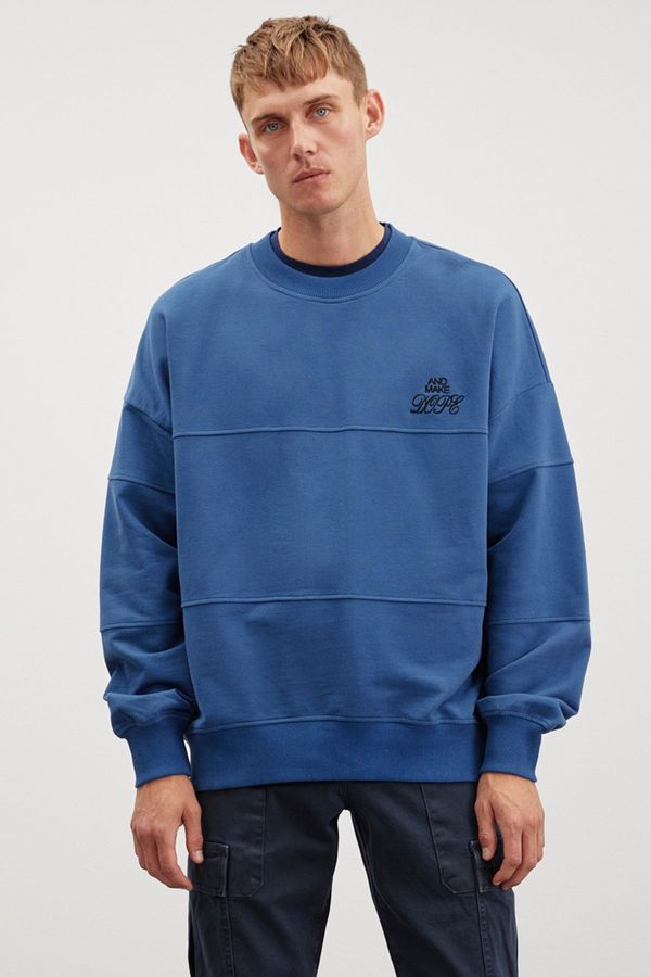 GRIMELANGE GRIMELANGE Kaylen Oversize Blue Sweatshir