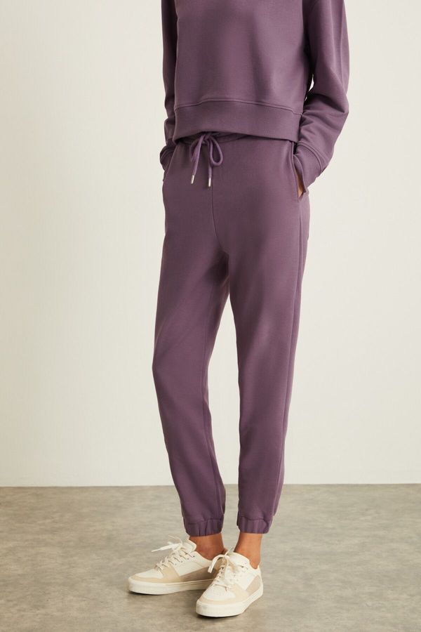 GRIMELANGE GRIMELANGE NENEH Women's 100% Cotton Purple Sweatpants