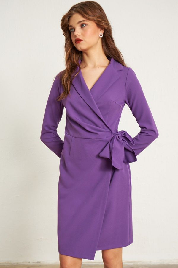 Gusto Gusto Jacket Dress - Purple