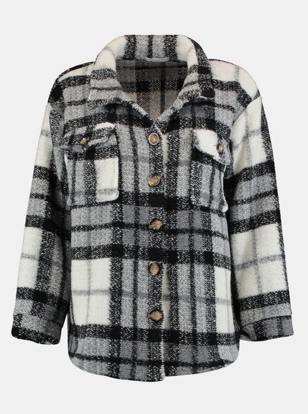 Haily´s Haily ́s Grey checkered light jacket with wool Hailys - Women