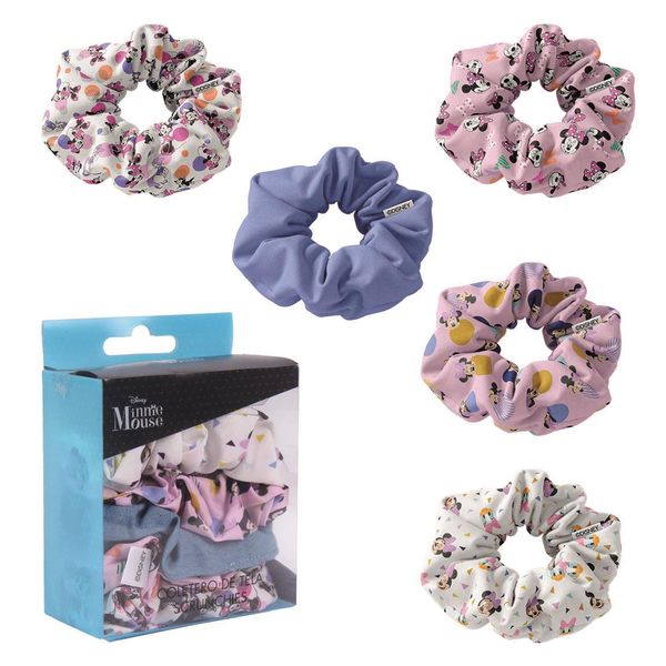 MINNIE HAIR ACCESSORIES SCRUNCHIES 5 PIECES MINNIE