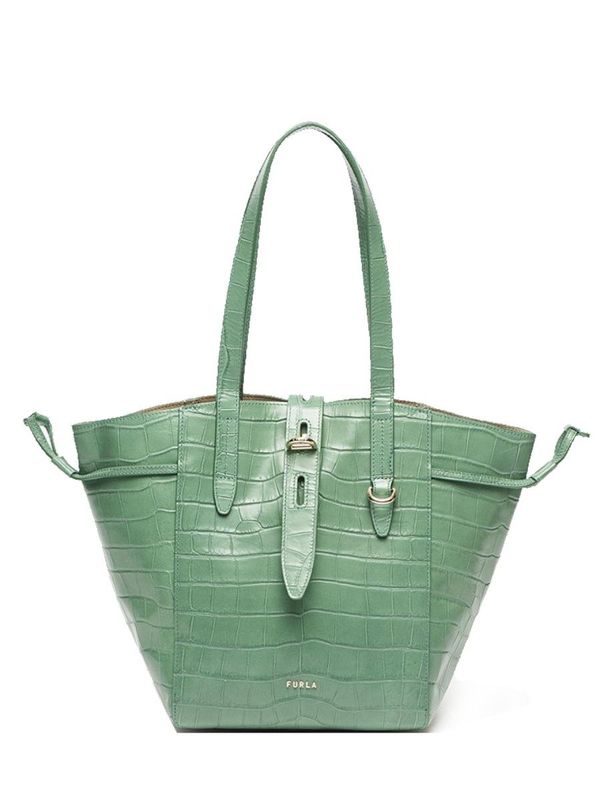 Furla Handbag - FURLA NET M TOTE green