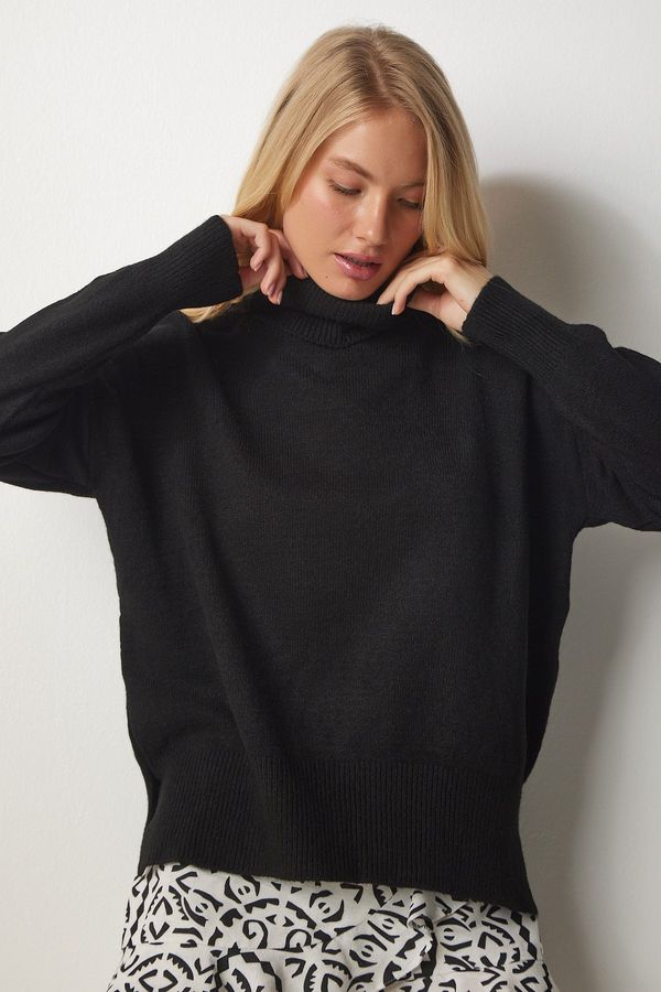 Happiness İstanbul Happiness İstanbul Women's Black Turtleneck Knitwear Sweater