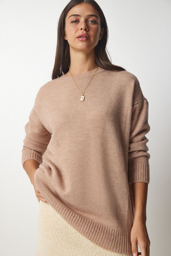 Happiness İstanbul Happiness İstanbul Women's Open Biscuit Oversize Knitwear Sweater