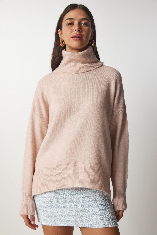 Happiness İstanbul Happiness İstanbul Women's Powder Turtleneck Knitwear Sweater