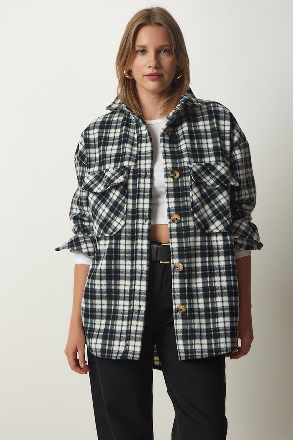 Happiness İstanbul Happiness İstanbul Women's Smoky Lumberjack Fleece Shirt Jacket