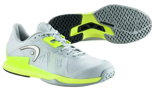 Head Head Sprint Pro 3.5 AC Grey/Yellow Men's Tennis Shoes EUR 43