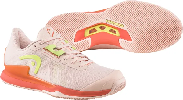 Head Head Sprint Pro 3.5 Clay Salmon/Lime EUR 40.5 Women's Tennis Shoes