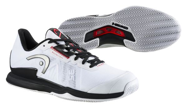 Head Head Sprint Pro 3.5 Clay White/Black Men's Tennis Shoes EUR 40.5