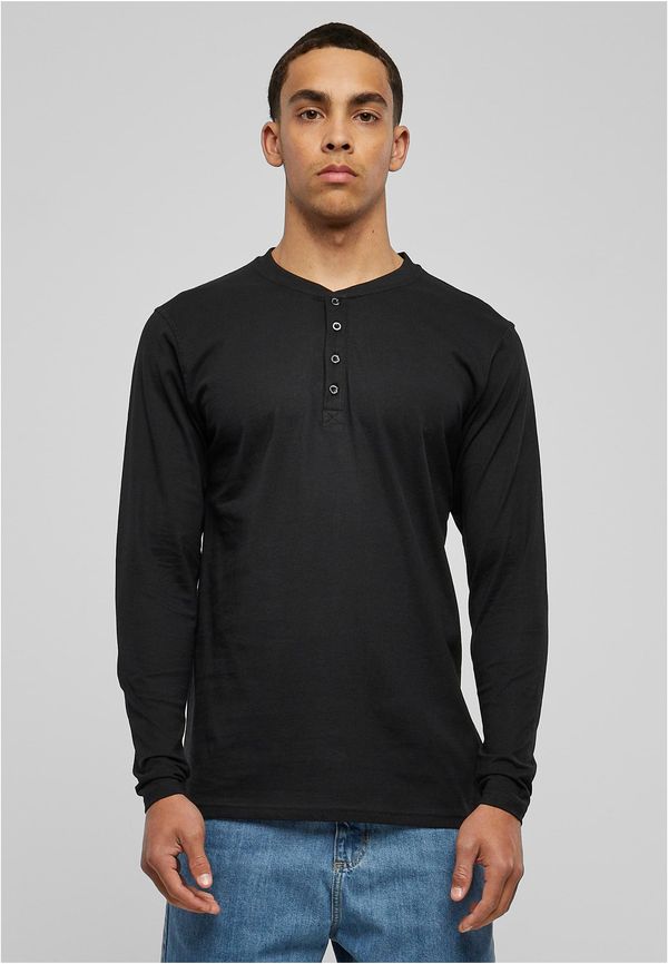 Urban Classics Henley L/S Basic T-Shirt Black