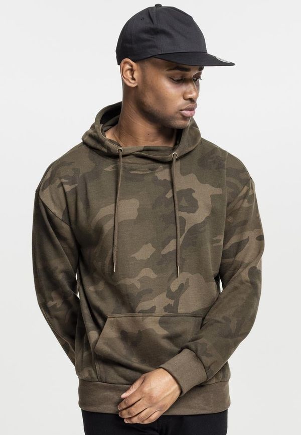 Urban Classics High Neck Camo Olive Camouflage Hood