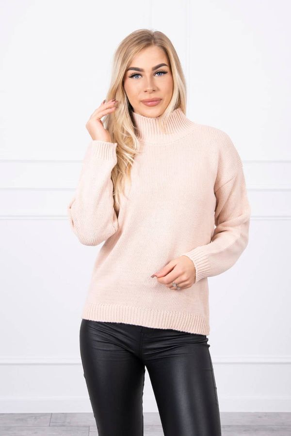 Kesi High-neckline sweater dark powder pink