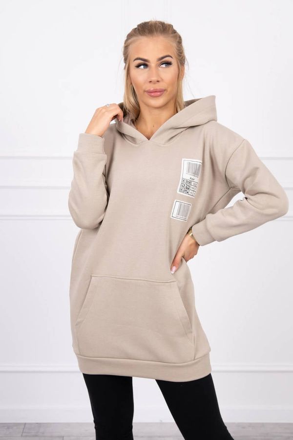 Kesi Hoodie with beige patches