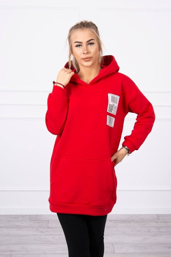 Kesi Hoodie with red patches