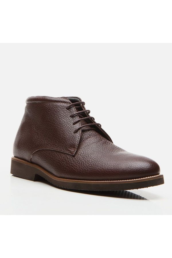 Hotiç Hotiç Genuine Leather Brown Men's Classic Boots
