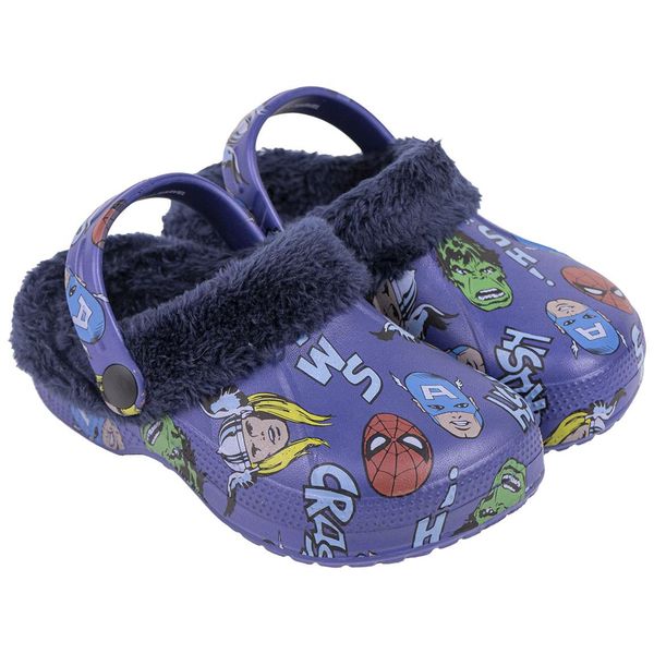 AVENGERS HOUSE SLIPPERS CLOG FLEECE AVENGERS