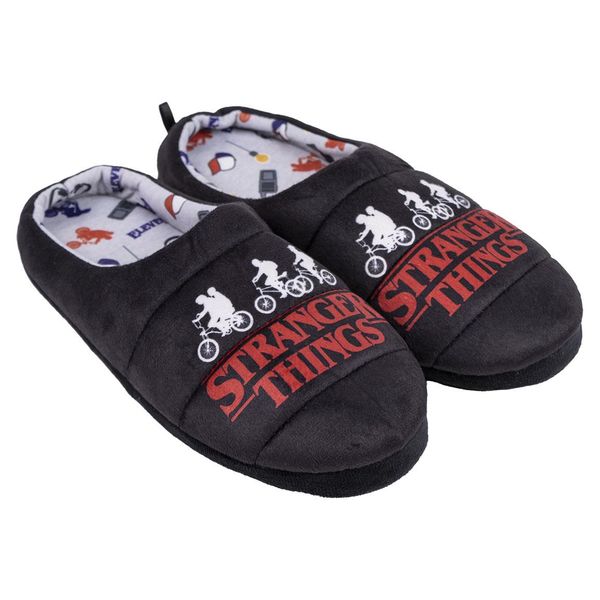 STRANGER THINGS HOUSE SLIPPERS OPEN STRANGER THINGS