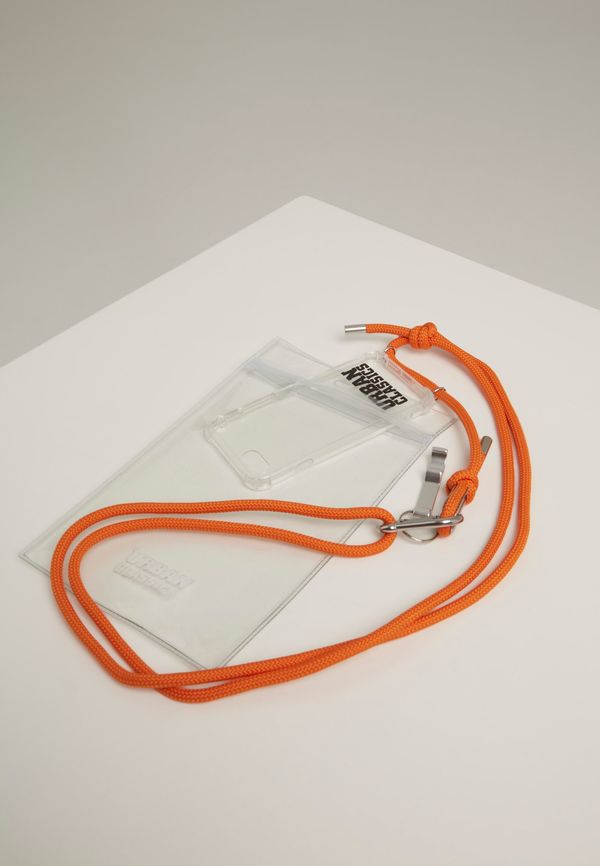 Urban Classics I Phone 8 Accessory Necklace - Transparent/Orange