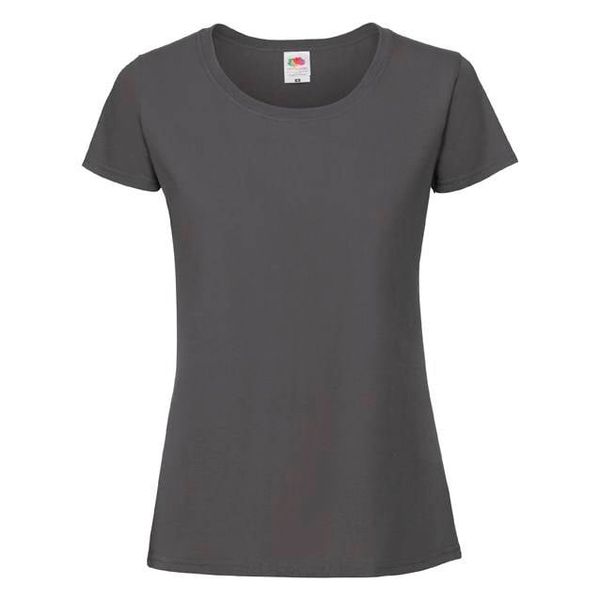 Fruit of the Loom Iconic 195 Ringspun Premium Premium Fruit of the Loom Graphite Women's T-shirt