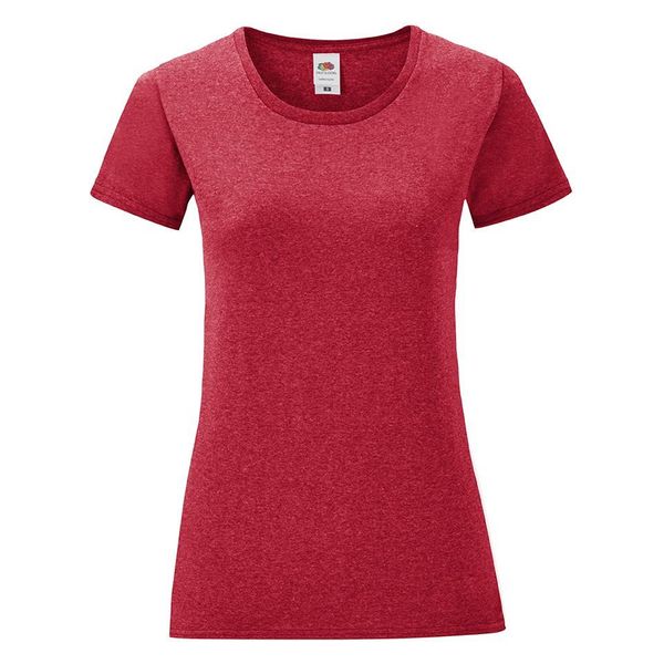 Fruit of the Loom Iconic red Fruit of the Loom Women's T-shirt