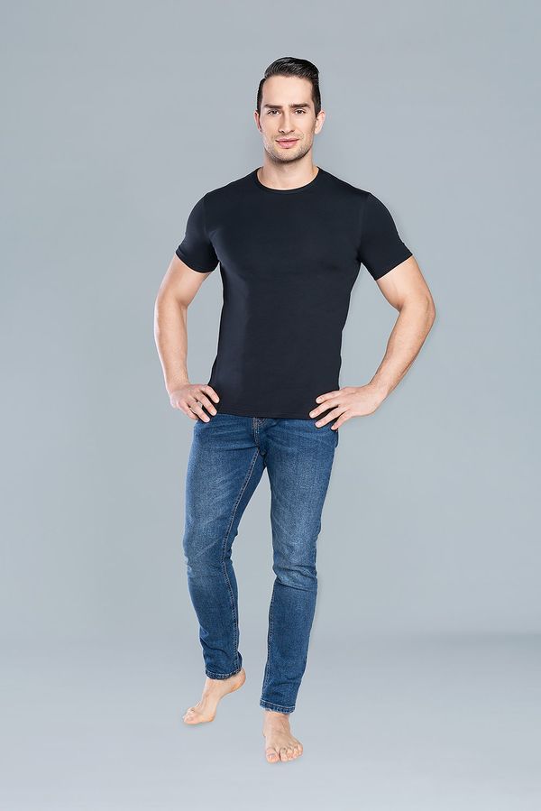 Italian Fashion Ikar T-shirt with short sleeves - black