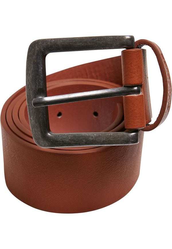 Urban Classics Accessoires Imitation leather belt cognac brown