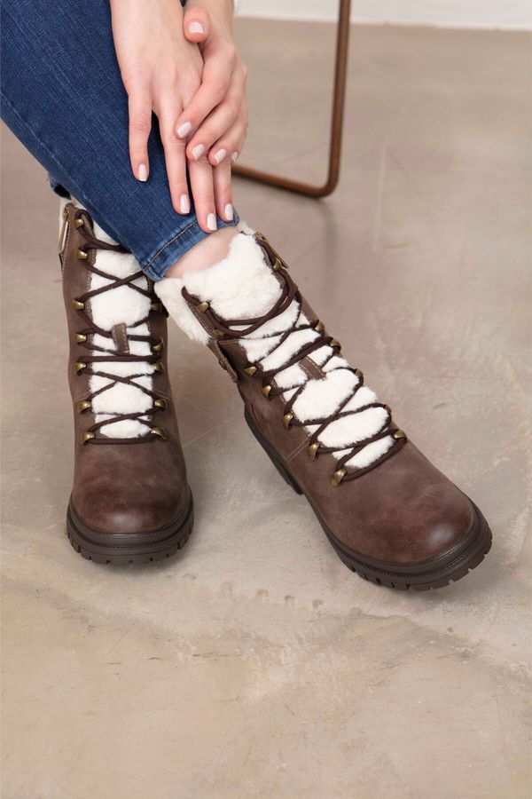 İnci İnci Inci Mate.z 1Pr Brown Woman Snow Boots