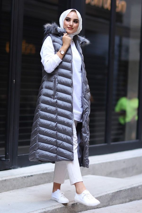 InStyle InStyle Long Vest - Gray