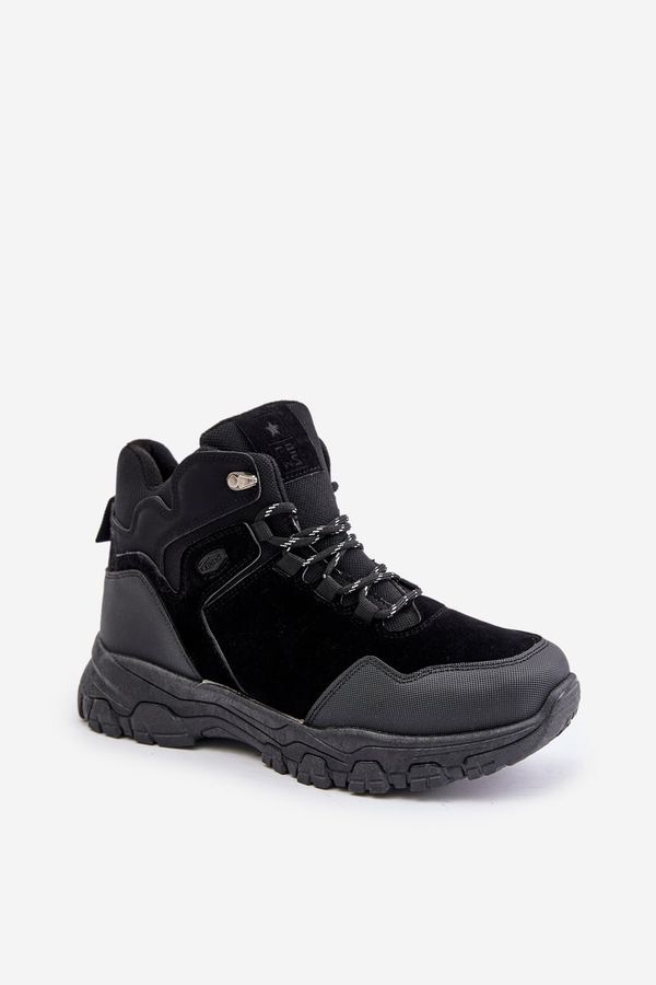 PE1 Insulated men's lace-up trekking shoes black Zerista