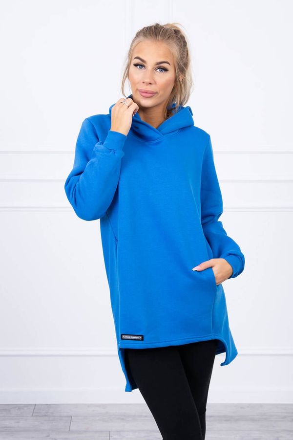 Kesi Insulated sweatshirt with longer back purple blue