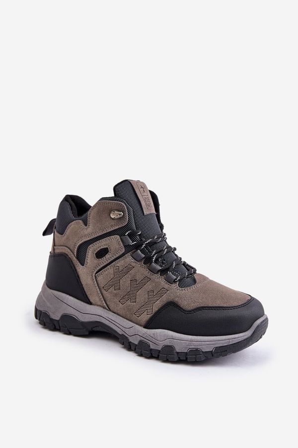 Kesi Insulated Trekking Shoes Men's Lace-up Grey Zerista