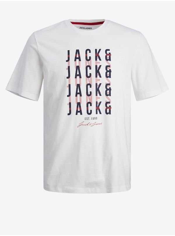 Jack & Jones Jack & Jones Delvin Men's White T-Shirt - Men