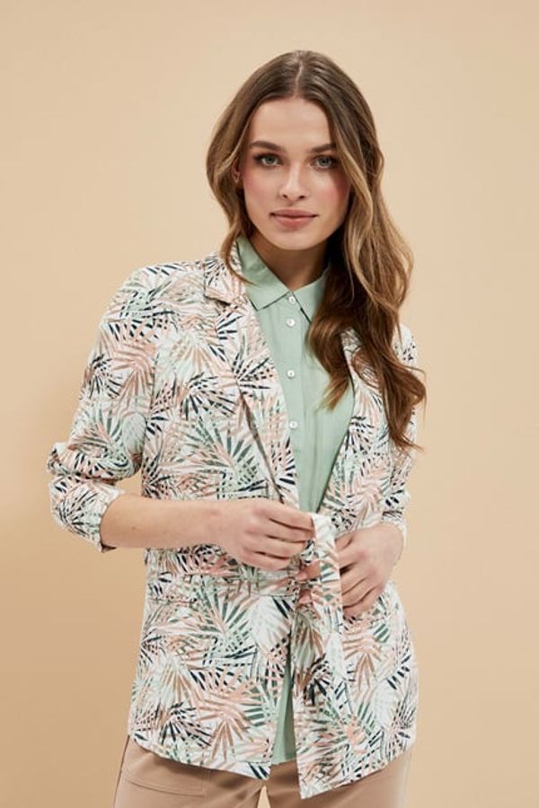 Moodo Jacket with tropical pattern
