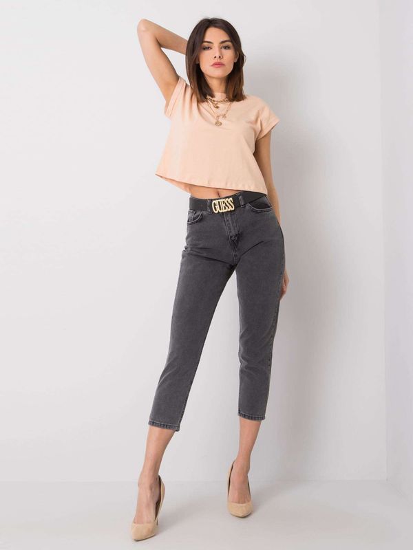 RUE PARIS Jeans trousers-320-SP-2764.08P-dark grey